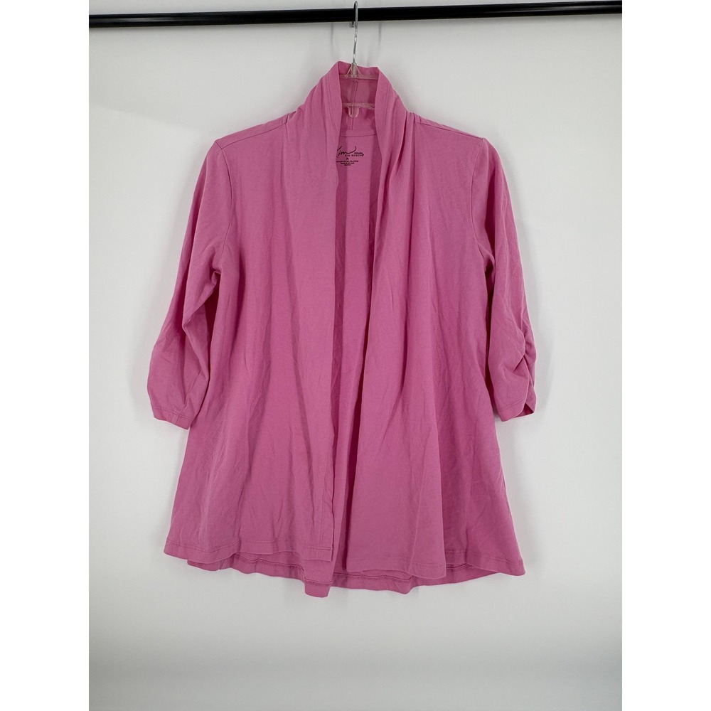 Kim Rogers Intimates Pink Shawl‎ Collar Cardigan Sweater Women's Size M